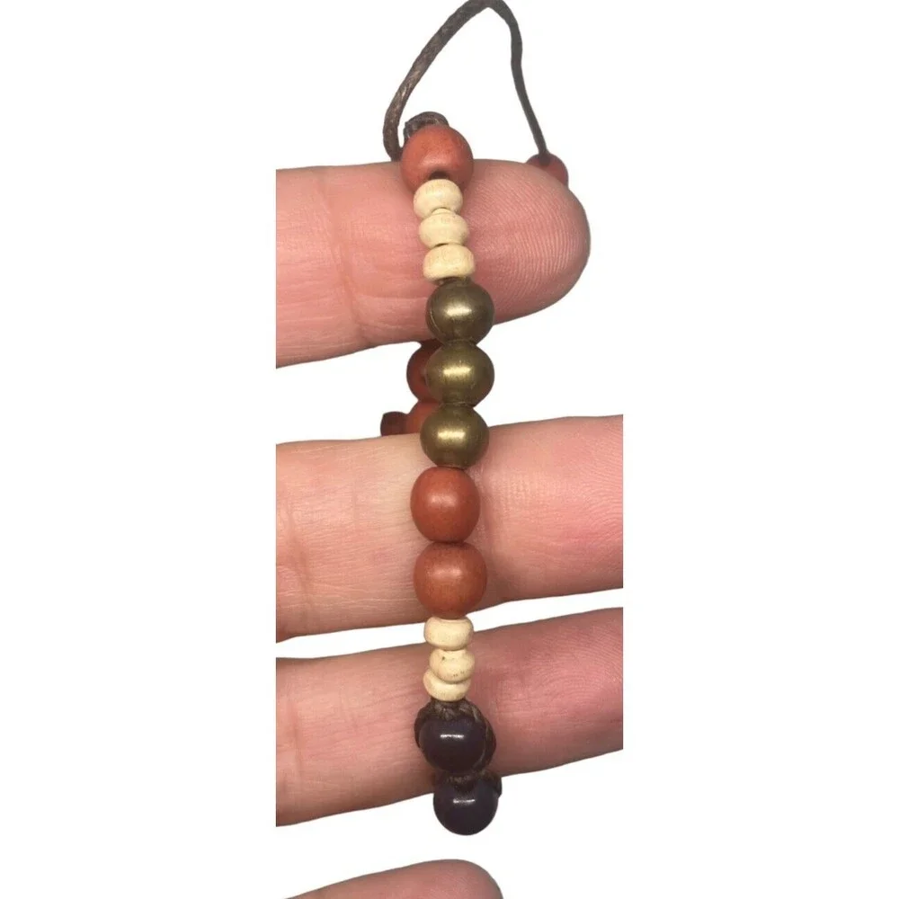 NWT Artisan bracelet Love is Project Handmade Beaded Boho adjustable nature